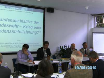 Johannes Rothenberger (Junge Union), Peter Egetemaier, Leiter der Polizei Baden-Wrttemberg.
Dr. Norbert Nothelfer (Senioren Union), Klaus Schle MdL(Kreisvorsitzender)