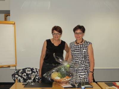 Inge Grle mit OB Edith Schreiner