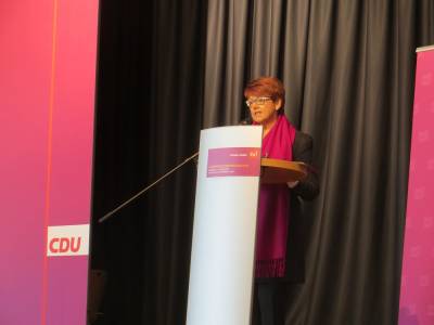 Erffnung des Landesdelegiertentages durch Dr. Inge Grle, MdEP, Landesvorsitzende der Frauenunion Baden-Wrttemberg