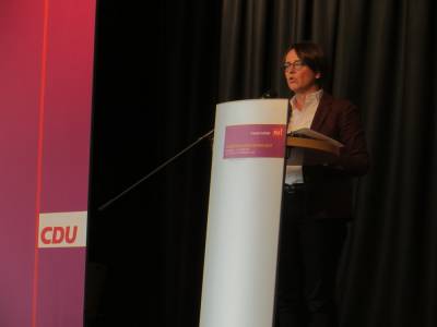 Frau Annette Widmann-Mauz, PSts, Vorsitzende der Frauenunion der CDU Deutschlands